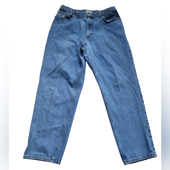 Vintage L. L. Bean 80-90s Mom Straight Jeans Size 14 Reg Fits Like 6 Modern - Picture 1 of 7
